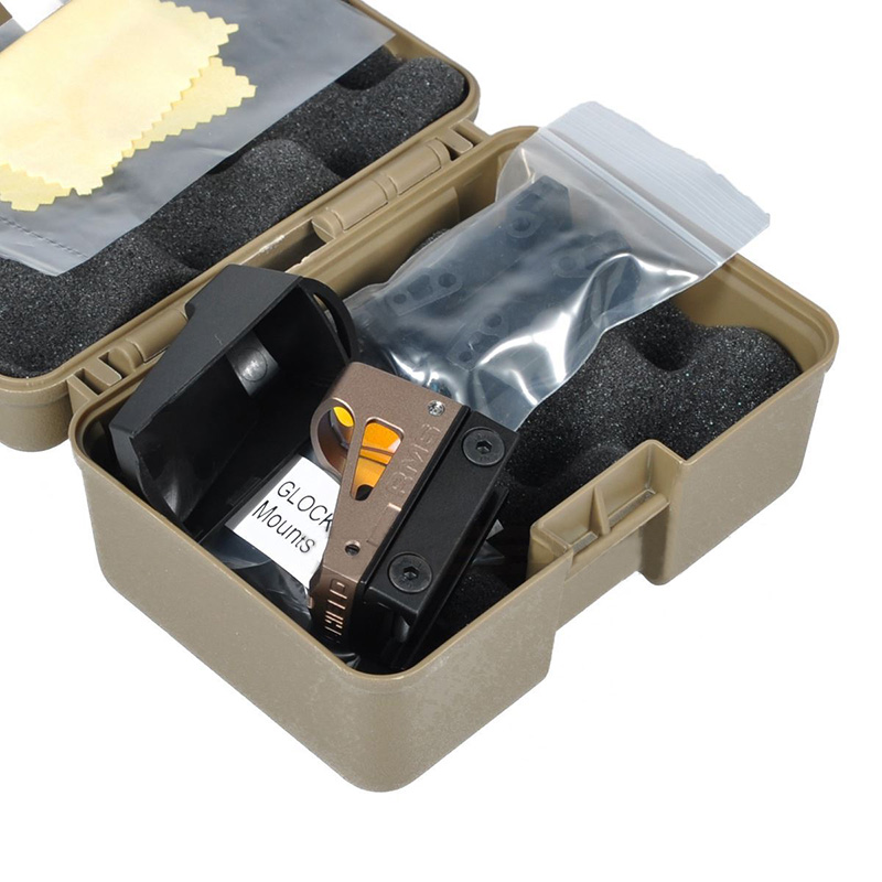 RMS Reflex Mini Red Dot Sight With Vented Mount and Spacers TAN